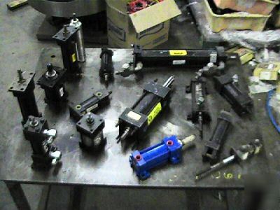  lot parker, smc, hydra, cylinders air and hydraulic 