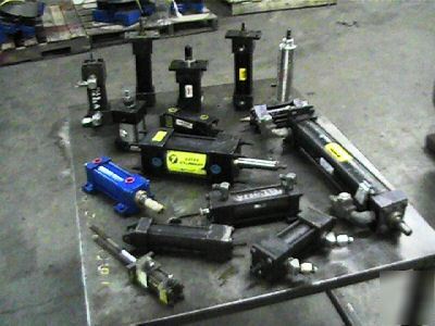  lot parker, smc, hydra, cylinders air and hydraulic 