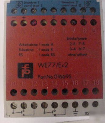  pepperl & fuchs isolated switch amplifier WE77/EX2