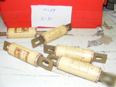 5 fuses bussman / fusetron kac-100 