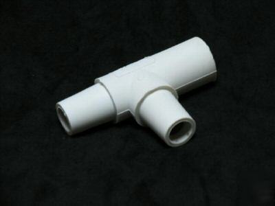 Camlok white tapping t male-female-female