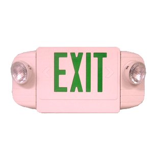 Combo led exit sign plus emergency lights E4BG