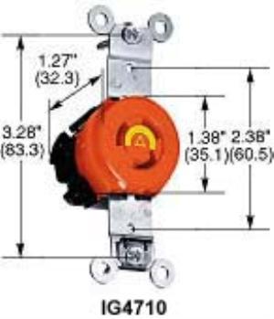 Hubbell IG4710 isolated ground twist-lockÂ® receptacle