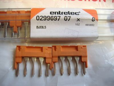 Lot of ten entrelec jumpers cat#BJE6.5 