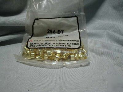 New 100 gold plated wire crimps package see pic & dec