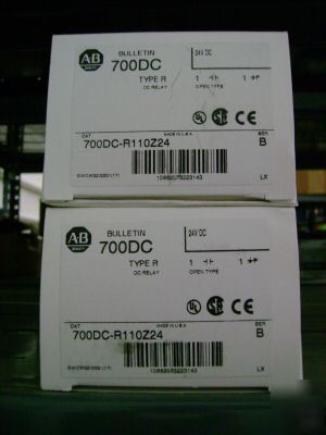 New allen bradley 700DC type r relay, 700DCR110Z24