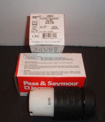 P&s 30 amp, 250 volt, nema L6-30C, 2P, 3W, locking conn