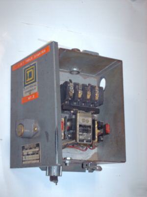 Square d 8536 starter nema 0 with enclosure box 600 vac