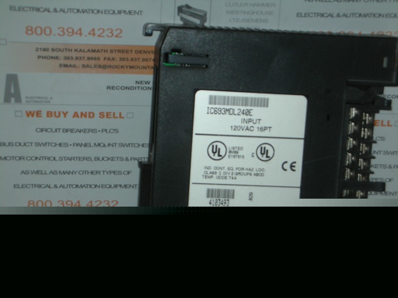 Ge fanuc IC693MDL240E input module, used