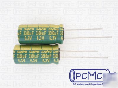 10 sanyo wg 6.3V 3300UF super low esr motherboard cap