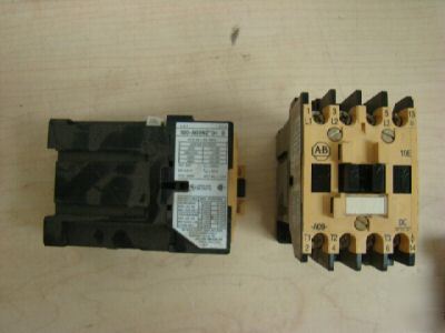 (2) allen bradley 100-A09NZ*3 ser b, used=