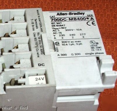 2 allen bradley 700DC-MB400 control relay warranty lnc