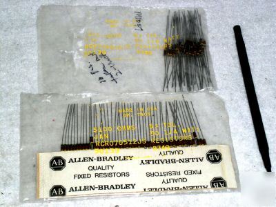 86 vintage carbon comp 5100 ohm 1/4W resistor mil ab