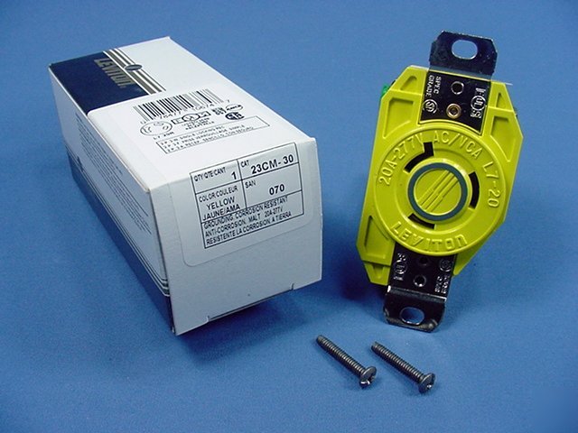 Leviton corrosion resistant L7-20 locking receptacle