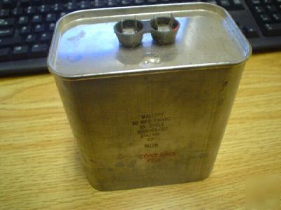 New 1 mallory 236V 60UF a/c motor run capacitor 