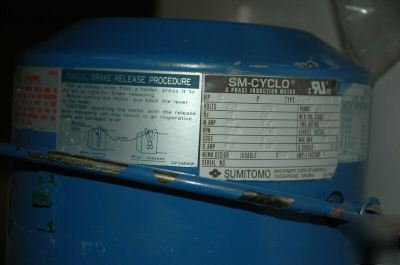 Sm-cyclo sumitomo drive hyponic RNYHS2-1520B-b-10 used 