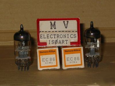 2 tubes EC86 6CM4 siemens - valvole rÃ¶hren lampes