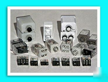 21 piece lot of allen bradley a-b relays sockets & more