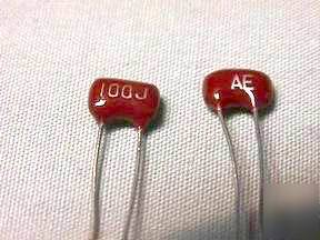 25 el menco 100PF 300V 5% dipped mica capacitors