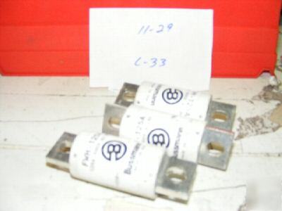3 fuses bussman / fusetron fwh-125A