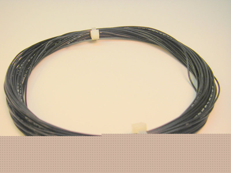 50 feet mil-spec 26-awg silver-coated wire,black teflon