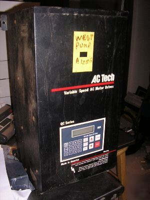 Ac tech variable speed ac motor drive Q14010HB 10HP