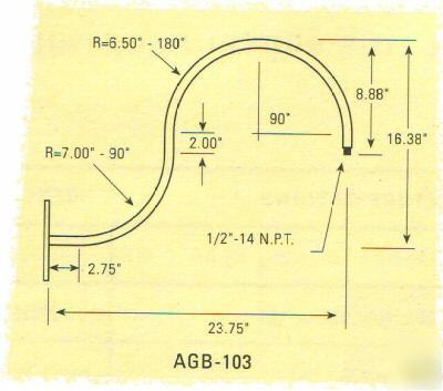 Ark ac-16-2 industrial dome & gooeneck (agb-103-2)
