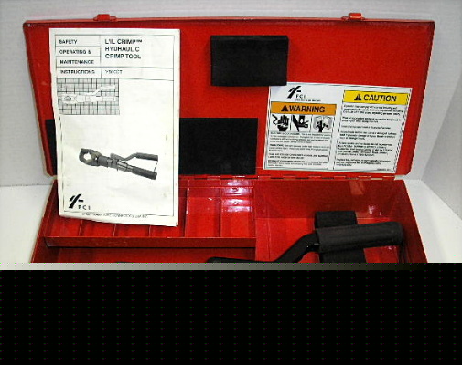 Burndy Y500CT 7 ton 500 kcmil hydraulic crimper kit gc