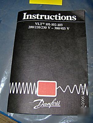Danfoss variable speed drive 1.5 hp 230 volt vlt 