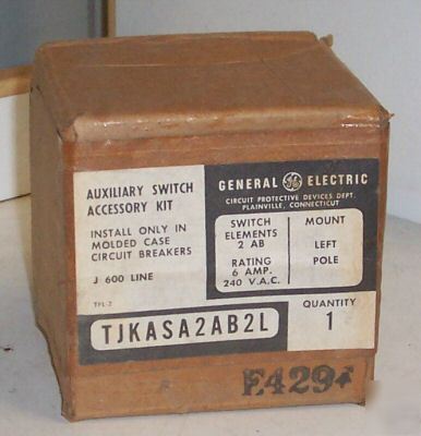 General electric TJKASA2AB2L aux. switch kit 