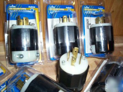 Leviton pro grade 20A-125/250V. locking plug lot of 10