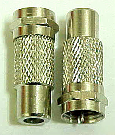 Lot of 25 rca female to coax f male connectors