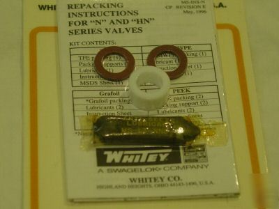 New whitey valve parts kit pn t-9K-12N bin 