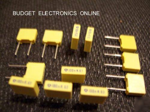 Thomson .1UF 63V 10% metalized film capacitor 500-pack
