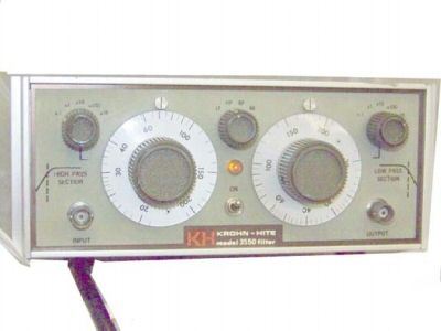 Krohn-hite model 350 low & high frequency cut-off