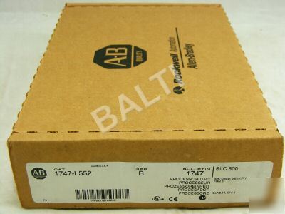 New * * allen bradley ab 1747-L552 /b 1747L552 slc 5/05 