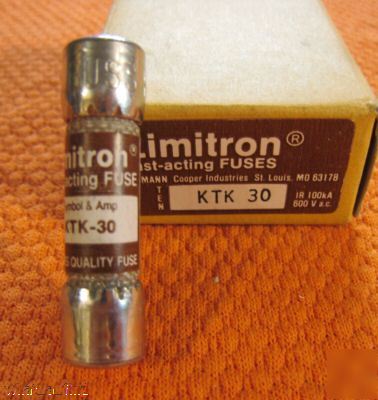 New buss limitron ktk-30 fuse bussmann KTK30 atm klk