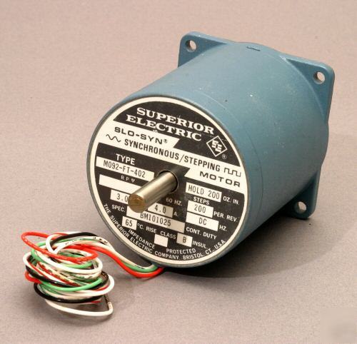 New synchonous stepper motor by superior electric - 