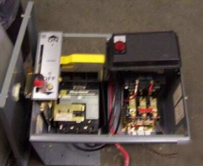 Square d size 2 motor control bucket w/ 50 amp breaker
