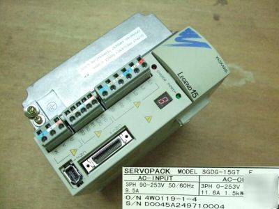 Yaskawa servopack sgdg-15GT 90-253VAC 1.5KW