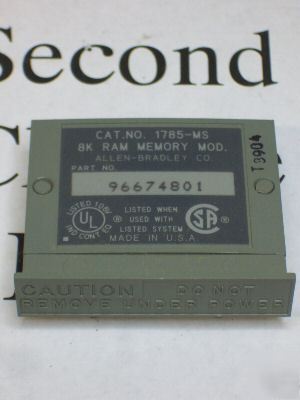 1785-ms allen bradley plc 8K memory 1785MS