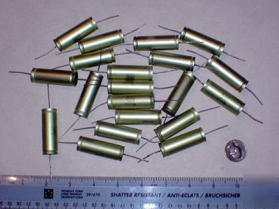 2.2UF @ 250V dry maylar capacitors. set of 10