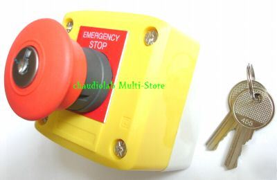 22+2 emergency stop pushbutton key control station #24
