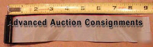 34 conductor ribbon cable .100 dual row receptacle 