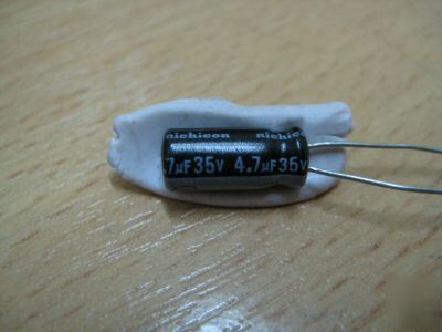 4.7UF 35V nichicon alum electr radial capacitors 150PCS