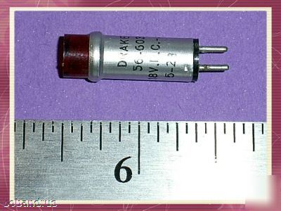 Drake (18 volt) red led bi-pin cartridge lamp