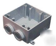 Fss type pvc double 2 two gang box
