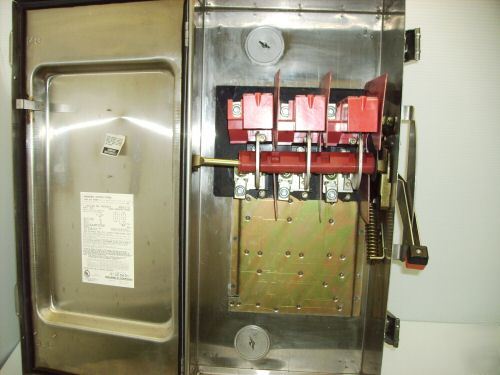 200 amp 600V safety switch disconnect stainless HU364DS
