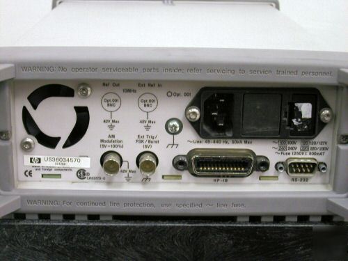 Agilent 33120A 15MHZ function generator