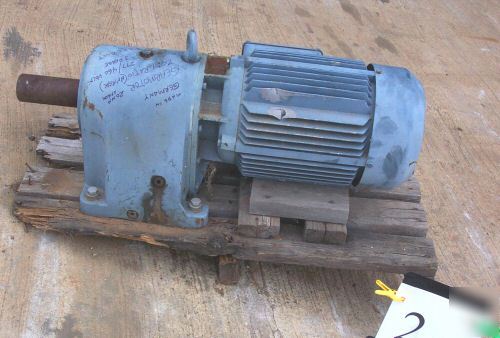 Industrial approx. 15 hp electric gear motor 480 volt